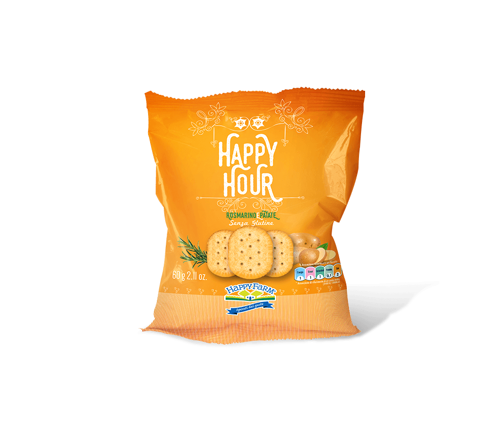 Happy Farm Cracker Rosmarino e Patate 60 g