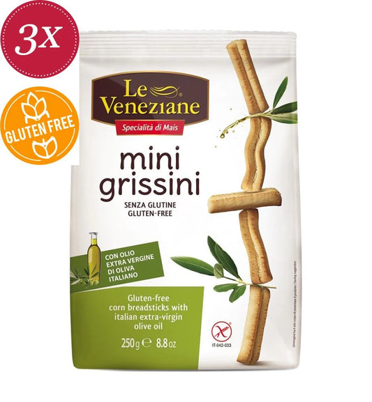 Le Veneziane - MIni Grissini con olio di oliva extra vergine 250g